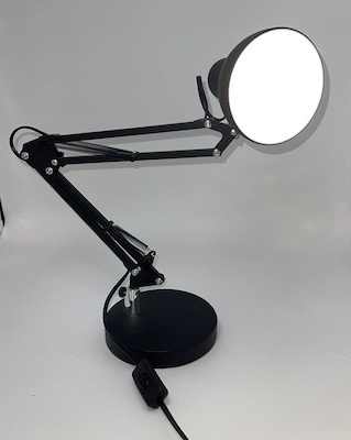 Vintage Mid Century Gooseneck Desk Lamp with Organizer Tray