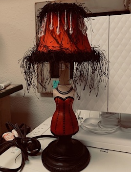 Small Leg Boudoir Lamp, 