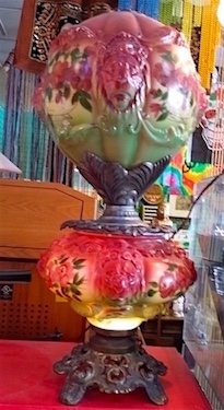 Victorian Double Globe Parlour Lamp