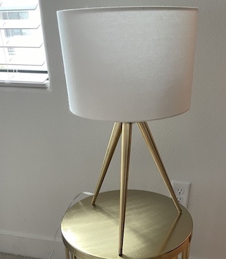 Tripod Gold Table Lamp