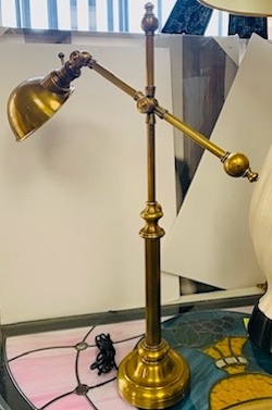 Antique Brass Cole Task Table Lamp
