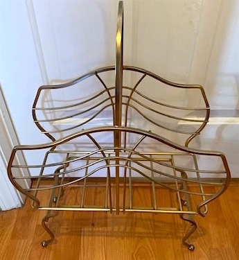 Vintage Magazine Vinyl Record Caddy