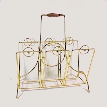 Mid Century Vinyl Records Holder