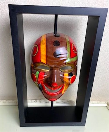 Mask in Frame with Stand