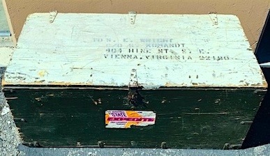 Vintage Military Footlocker