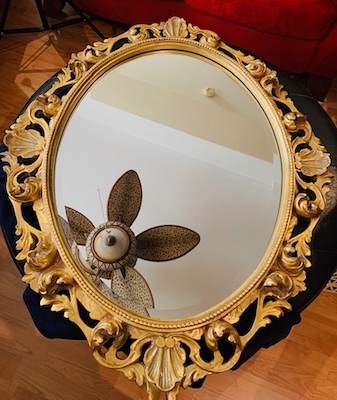 Large Ornate Gold Wall Mirror