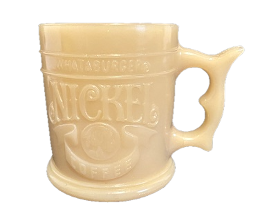 Vintage Whataburger Glass Nickel Coffee Mug