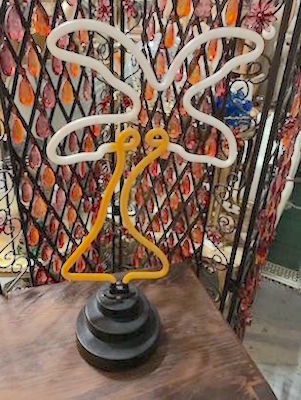 Desert Palm Neon Table Novelty Sculpture