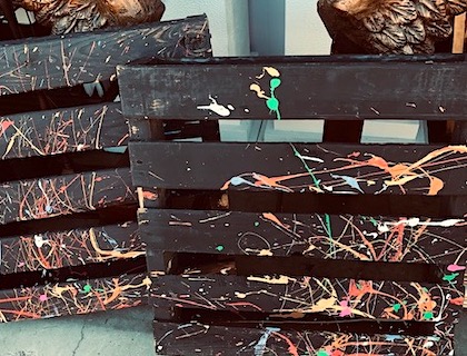 80s Graffiti Splash Paint Pallets