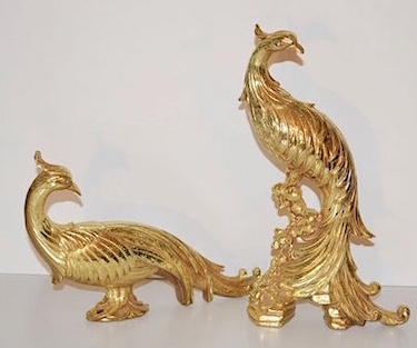 Syroc Gold Peacocks Set