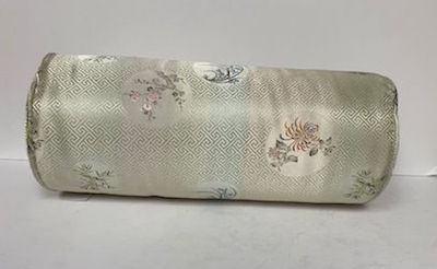 Asian Print Roll Pillow