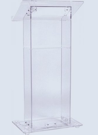 Acrylic Transparent Lectern Podium Open Back
