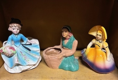 Vintage 60's Small Ladies Planter or Vase