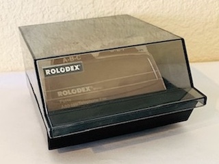 Contemporary Rolodex Covered Business Card File