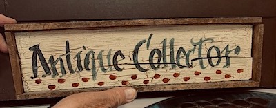Antique Collector Horizontal Wood Wall Decor