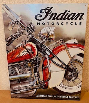 Indian Motorcycle Tin Sign