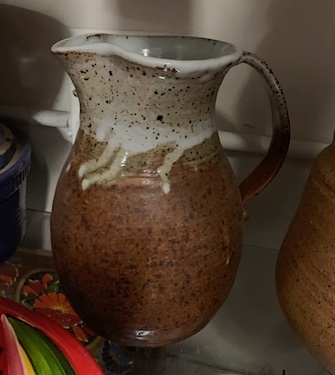 Vintage 1970s Studio Art Pitcher Pottery