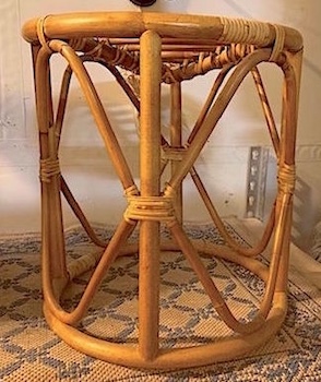 Bamboo-Rattan-Stool or Side Table