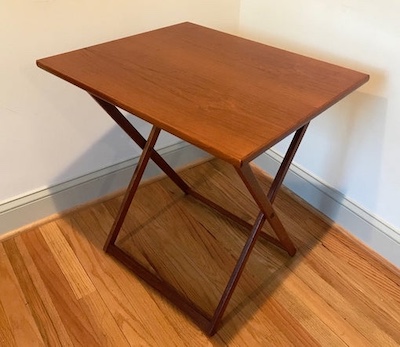 Mid Century Modern Genuine Danish Folding Side/End Tables