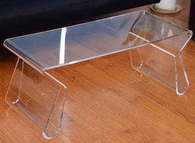Lucite Magazine Coffee Table