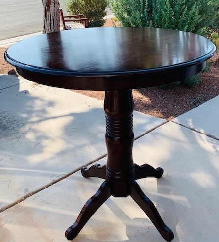 Dark Wood Pub Table