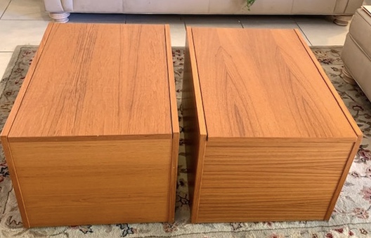 Mid Century  Danish Teak Cubic Table from Jesper