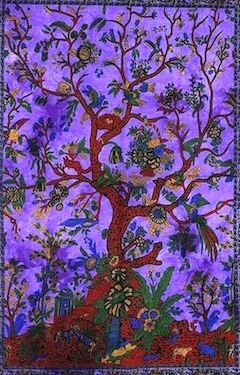 Tapestry Tree of Life Purple