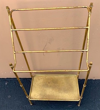 Vintage Hollywood Regency Free Standing Towel Stand