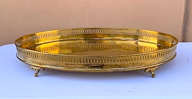 Large Gold Leaf Tray