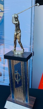 Contemporary Bowling Man Trophy