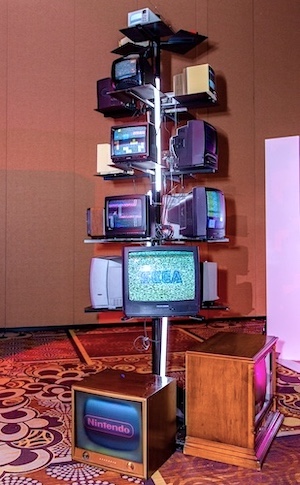 Assorted TVs Tower