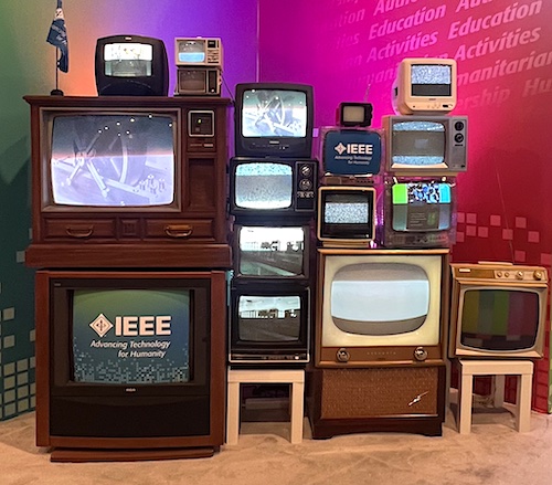 Vintage Console and  Portable Wall TV