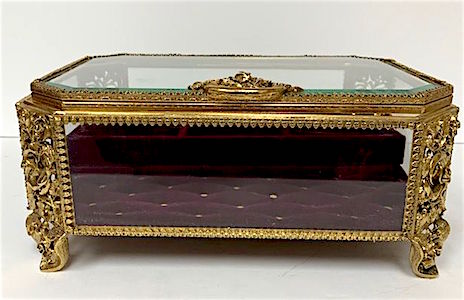 Gold Vintage Vanity Large Ormolu Casket