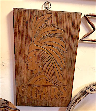 Wall Plaque Indian Cigar